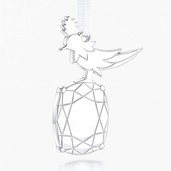 Tiffany & Co. Jewelry - NEW Tiffany & Co. Bird on a Rock Pendant Ornament Charm Gift Pouch Silver